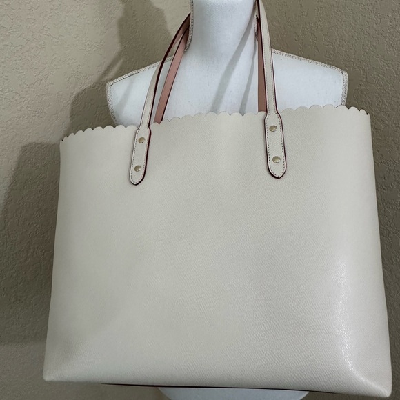 Coach Cream Floral Cutout Tote - Picture 4 of 13